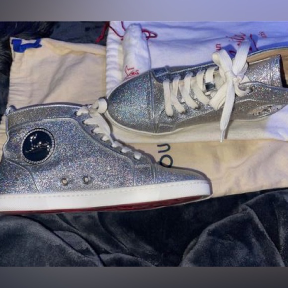 Christian Louboutin Bip Bip glitter sneaker - Picture 1 of 6